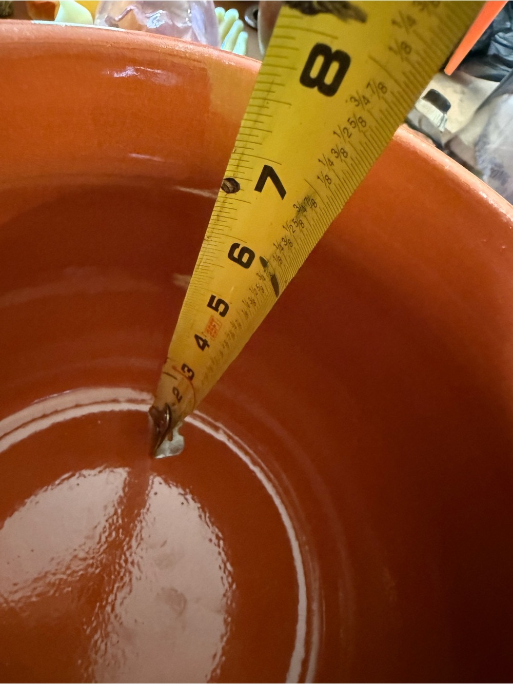 Deep Red Ceramic Pot - Picture 8 of 9